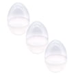 thumbnail image 2 of 3Pcs Large Fillable Clear Easter Eggs, Standing Plastic Eggs with Flat Base for Hunt, Candy, DIY Crafts, Spring Party Decor, 2x2x3 Inch, By VINOIC, 2 of 9
