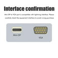 thumbnail image 4 of Adaptador de cable Mini DisplayPort a VGA de 1,8 m, adaptador DP a VGA de 1080P, compatible con pantalla HDTV para MacBook Air Pro, 4 of 10