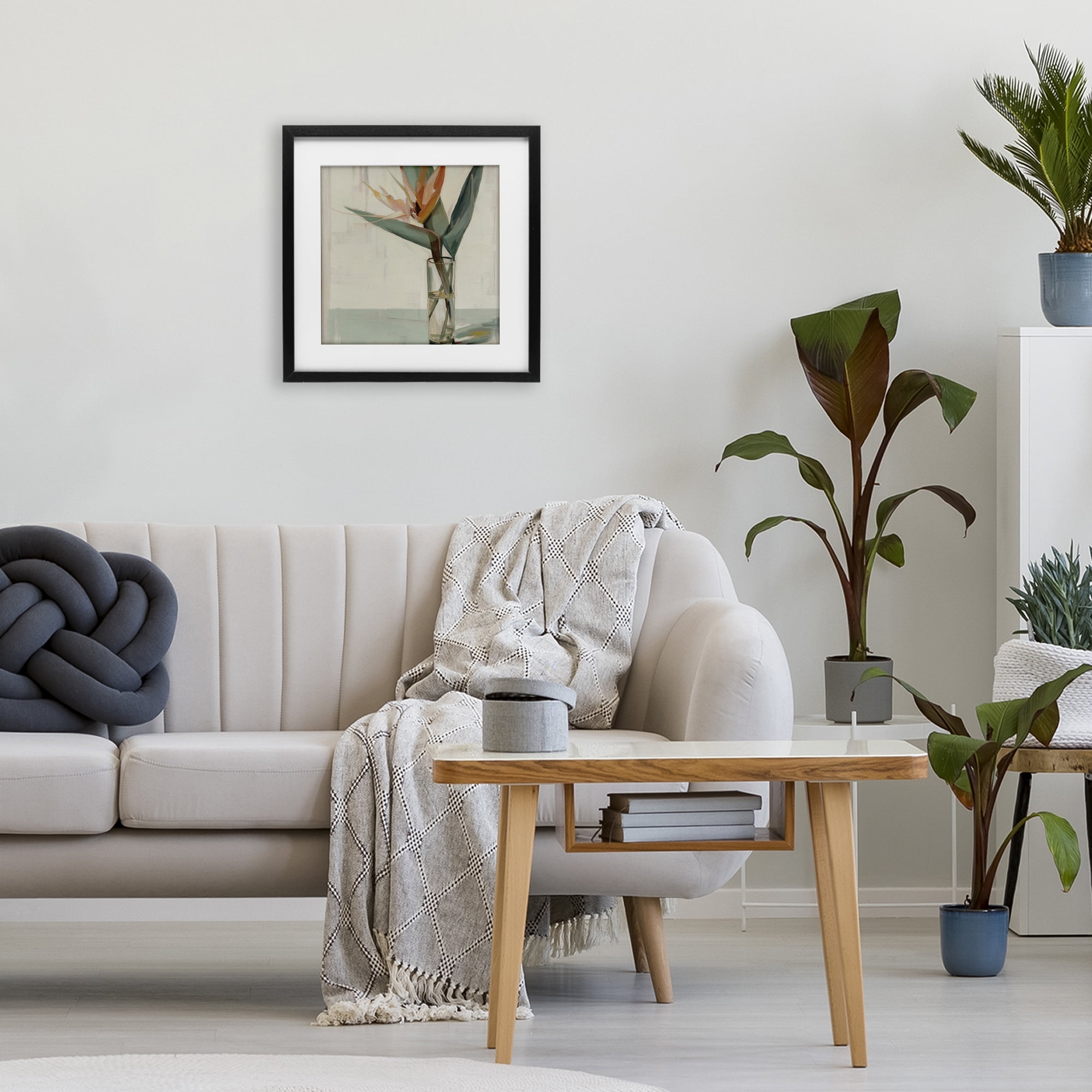 Stupell Industries Exotic Island Bloom Black Framed Print Under Glass, design by Svetlana Aleynikova