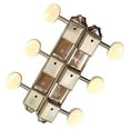 thumbnail image 3 of 3x3 Guitar Tuning Pegs Vintage Keys 3 on a Plate Tuners Nickel w/Aged White, 3 of 8