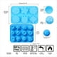 thumbnail image 2 of Kit para Hacer Jabón: Molde de Silicona para Jabón, Medidora, Bolsa de Organza, Palito de Madera para , Flores Secas para Manualidades Azul, 2 of 7