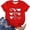 Red, variant on Womens Tops Trendy Crewneck Graphic Short Sleeve Crop Tank Tops for Women,Red,S