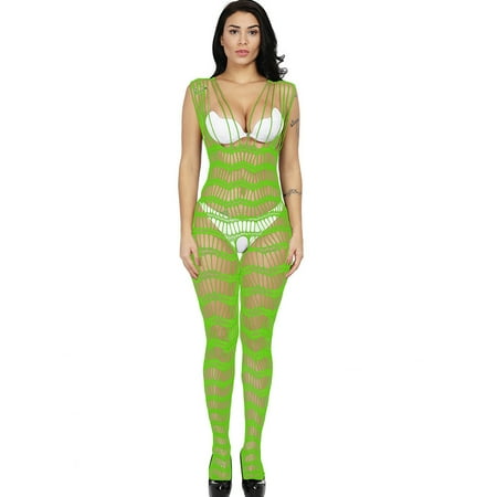 Generic Women s Sexy Siamese Fishnet Clothes Sling Mesh Hollow out See-through Full Body Stockings Mesh Stockings Sexy Lingerie
