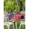 thumbnail image 3 of Outdoor Tablecloth with Umbrella Hole for Patio/Picnic/Party/Camping, Flamingo Waterproof Table Cloth Round Cover Washable, Coastal Beach Summer Tropical Hot Pink Flamingo (Dia 60"), 3 of 9