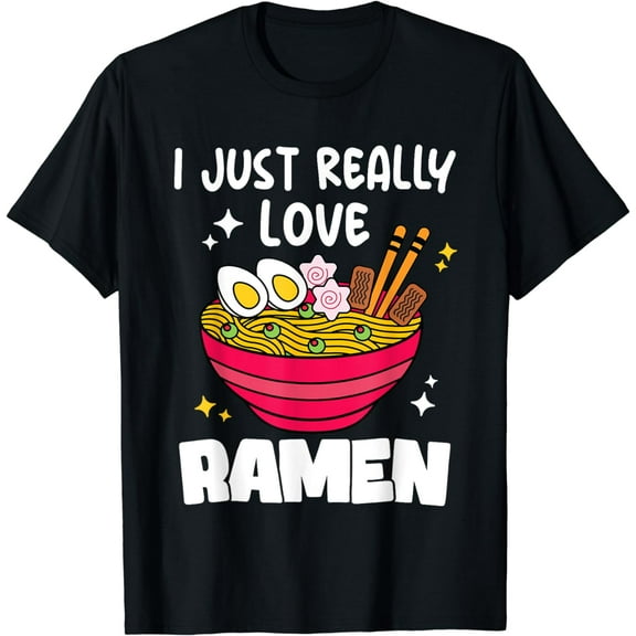 Love Ramen Noodle Japanese Anime Girls Boys & Manga Kawaii T-Shirt
