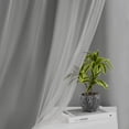 thumbnail image 2 of Grey 90% Blackout Curtains with Sheer Overlay Mix and Match Double Layer Window Curtains Thermal Insulated 84 inch for Bedroom Gray Drapes with Tiebacks Rod Pocket Back Tab 37" Wx84 Lx2, 2 of 14