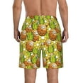 thumbnail image 3 of Kdxio Tropical Summer Fruit Pattern Mens Casual Shorts - Drawstring Summer Beach Sports Shorts for Men, 3 of 9