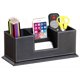 thumbnail image 1 of Organizador de cajones de cuero PU para hombre con 4 compartimentos para papelería, tarjetas de visita, llaves, relojes, monedas, joyas, teléfono (negro), 1 of 5
