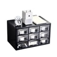 thumbnail image 4 of Organizador De Escritorio Pequeño De 3 Niveles, Caja De Almacenamiento De Escritorio Apilable De Ahorro De Espacio Suministros De Oficina De Tamaño Portátil 9 Cajones Caja De, 4 of 8