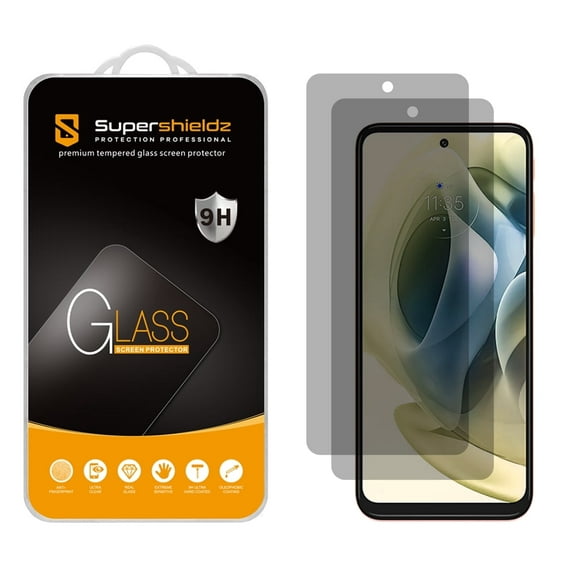 (2 Pack) Supershieldz (Privacy) Anti Spy Screen Protector Designed for Motorola Moto G Stylus 2022, Tempered Glass, Anti Scratch, Bubble Free