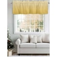 thumbnail image 5 of Valances for Windows Ginger Gradient Rod Pocket Cafe Window Treatments Valance Curtains for Kitchen Bathroom Laundry Basement Windows 42"x18", 5 of 9