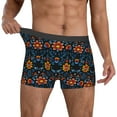 Cauagu Mexican Flower Print Boxer Briefs for Breathable