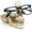 White, variant on Skull Glasses Stand, Creative Eyeglasses Display Rack, Sunglasses Spectacle Holder, Key Holder Resin Sculptures for Entryway, Home, Office, Desk, Nightstand (Silver)