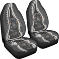thumbnail image 3 of XYZCANDO Soft Vehicle Seat Protector SUV Auto Sedan, Stretchy Waterproof Car Seat Covers 2 Piece Polyester Dog Pattern, 3 of 10