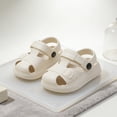 thumbnail image 6 of JIAYUE Unisex Kids Clogs Sandals Closed Toe Trendy Solid Color Slip-On Summer Cozy Flat Breathable Water Shoes For Beach Pool Outdoor Activities, 6 of 8