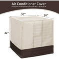thumbnail image 3 of Large Air Conditioner Covers for Outside, Ac Unit Covers Outdoor, Durable AC Cover Water Resistant Fabric Windproof Design, Beige, 36*36*39", 3 of 8