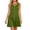 Army Green, variant on Noric Women's Sleeveless Dresses Casual Cutout Neck A-Line Swing Dresses for Summer Party Vacation Beach