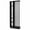 Black, variant on Slatted Room Divider with 5 Display Shelves, White, 31.5-Inch, Room Partition with Open Shelves and Vertical Slats for Living and Work Spaces