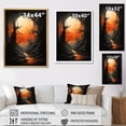 thumbnail image 4 of Designart "Silent Ebony Eclipse Moon II" Moon Canvas Art Print, 4 of 7