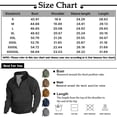 thumbnail image 2 of Huankd Men's Fleece Sweatshirts Vintage Quarter Zip Pullover shirt Casual Long Sleeve Sweatshirt Warm Tops Blue XL, 2 of 3