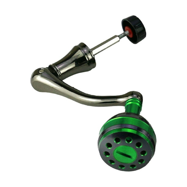 Mango de carrete de pesca, perilla , empuñadura , pieza de repuesto de Metal completo, bricolaje Verde m Zulema Mango de carrete de pesca