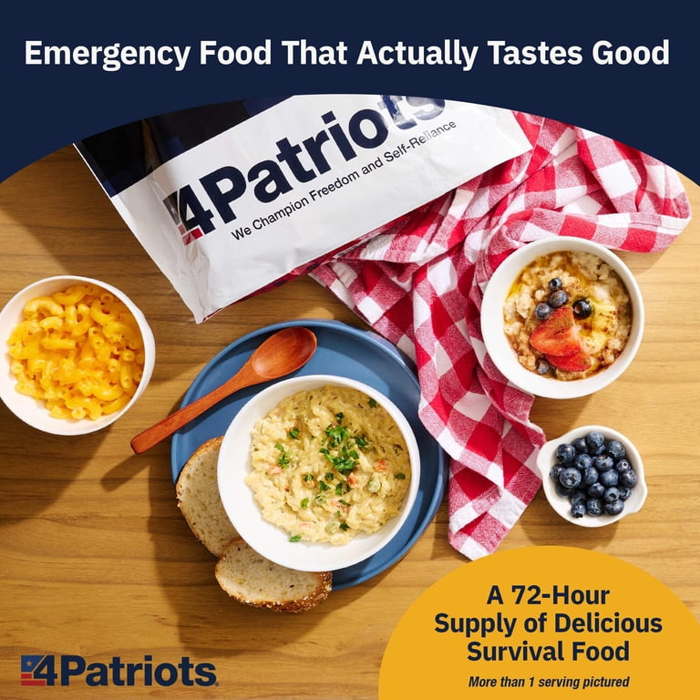 Unbranded Emergency Food Supply, 72-Hour Survival Kit, Freeze