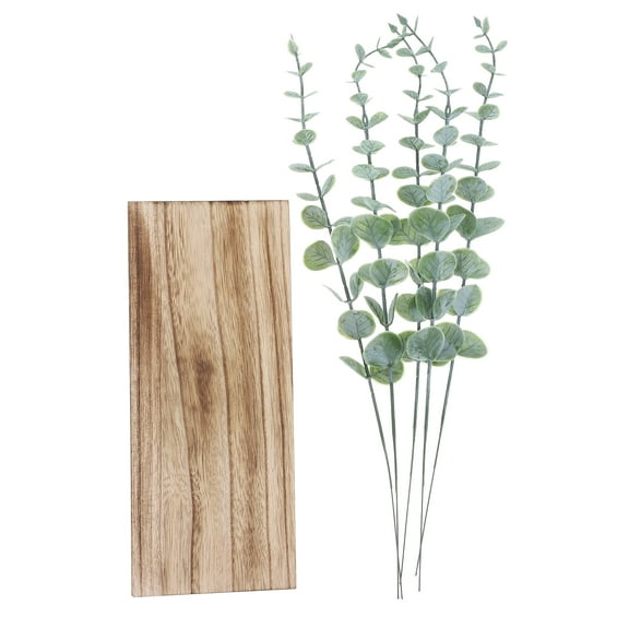 Wooden Wall Planter Indoor Plants Mounted Vase Office Brown