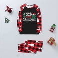 thumbnail image 2 of Penkiiy Matching Christmas Pajamas For Family Xmas Holiday Pjs Elf Plaid Sleepwear Outfit Sets For Women/Men/Couples/Adult XL Black, 2 of 5