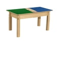 thumbnail image 2 of Time-2-Play Montessori Birch Plywood Blue N Green Lego Blocks Compatible Activity Table for Playroom School, 2 of 5