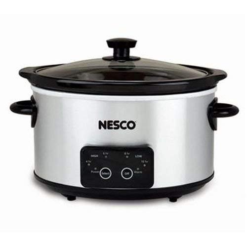 Nesco DSC425 Slow Cooker, 4 Qt, Silver