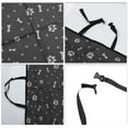 thumbnail image 3 of Unique Bargains 1 Pcs Durable Waterproof Car Seat Cover for Pet Bone Paw Pattern Black, 3 of 6