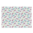thumbnail image 1 of Ice Cream Cutting Board, Pattern with Refreshing Watercolor Popsicles on White Background, Decorative Tempered Glass Cutting and Serving Board, Large Size, Earth Yellow Pale Blue, by Ambesonne, 1 of 1
