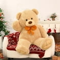 thumbnail image 2 of Muiteiur 5 feet Giant Teddy Bear Stuffed Animal Teddy Bear with Bow Plush Toy, 2 of 7