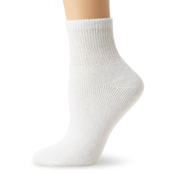 Womens Value 10 Pack Ankle Socks, FTL-F4086WX-K1, 8-12, White