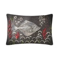 thumbnail image 3 of MKHERT Funny Fish Kitchen Pillowcase Pillow Protector Cushion Cover 20x30 inch,Set of 2, 3 of 3