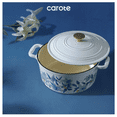 thumbnail image 4 of Carote 5QT Cast Iron Dutch Oven with Gloves and Pot Pad, 9.5Inch Round Soup Pot,Nonstick Cookware for Baking, Roasting, Braising & Cooking, Dual Handles,Blue, 4 of 7