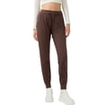 thumbnail image 1 of Pantalones de Yoga de Cintura Alta para Mujer con Puños Ajustables con Cordón y Bolsillos, Ideales para Correr, Entrenar o Ir Al Gimnasio. Marrón S, 1 of 8