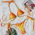 thumbnail image 3 of Trajes de baño de bikini de triángulo con parte inferior de bikini sexy para mujer, decoración de conchas, trajes de baño sexys, 3 of 7
