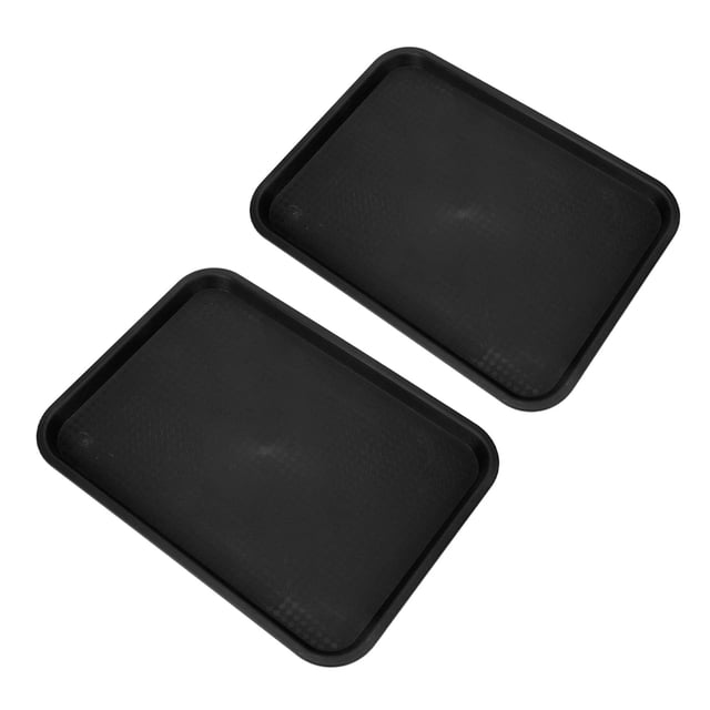 BANDEJA DE COMIDA DE 2 PIZAS, BANDEJA PARER SERVIR RESTENTE AL DESLIZAMIENTO ENGROSADA, ALMACENAMIENTO APILABLE, RESTENTE A Altas temperaturas, material pp para restaurante para para