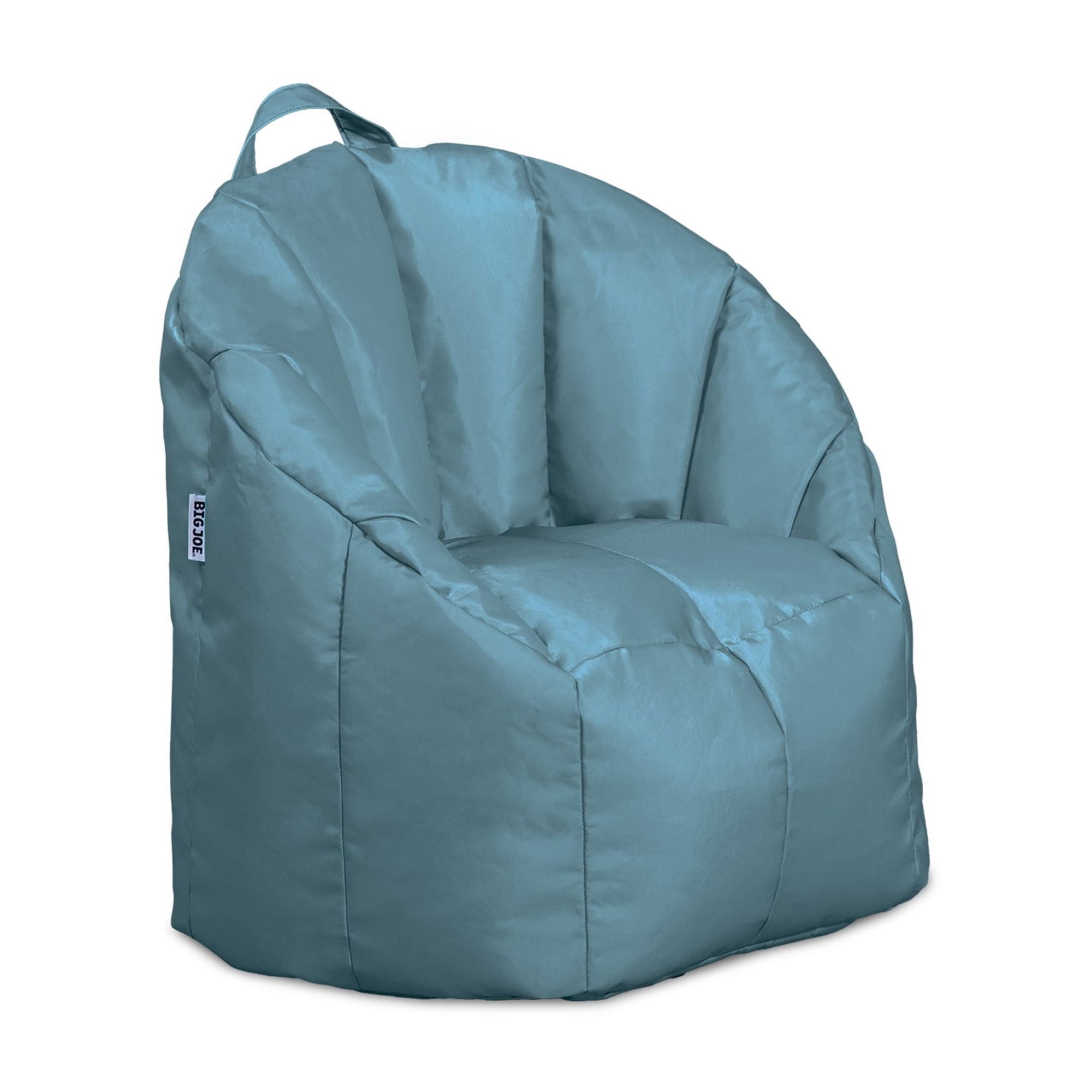 Big Joe Joey Junior Kids Bean Bag Chair, 1.5 Feet, Durable Polyester Nylon Blend, Milky Blue