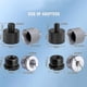 thumbnail image 3 of 8 Pack Mic Stand Adapter, 5/8 Female To 3/8 Male, 3/8 Female To 5/8 Male, For Microphone Stand Boom Arm Camera Tripod, 3 of 5