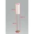 thumbnail image 3 of Room Designs Floor Lamp Brushed Nickel; White Modern Round, 3 of 3