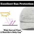 thumbnail image 5 of WOYY Baby Boy Girl UPF 50+ Baseball Cap Solid Breathable Adjustable Snapback Hat Sunhat, 5 of 5