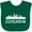 Green, variant on Inktastic Cleveland Ohio Skyline City Silhouette Boys or Girls Baby Bib
