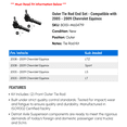 thumbnail image 2 of Outer Tie Rod End Set - Compatible with 2005 - 2009 Chevy Equinox 2006 2007 2008, 2 of 2