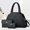 black, variant on 3-Piece Rhombus Patchwork Mommy Bag Set, Large Capacity Fashion Handbag, Versatile Shoulder & Crossbody Purse for Commute Travel Photos, Perfect Gift for Women