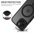 thumbnail image 2 of DOMAVER Magnetic iPhone 13 Case / iPhone 14 Case (6.1") - Slim Matte Translucent Cover | MagSafe Compatible | Shockproof Protective | Black, 2 of 7