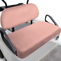 Uorisanigo Pale Pink Golf Cart Seat Cushion Club Car Anti-Hot Golf Cart Seat Covers Scratch-Resistant Seats Cushion and Backrest Pad for Most 2 Passenger Club Car