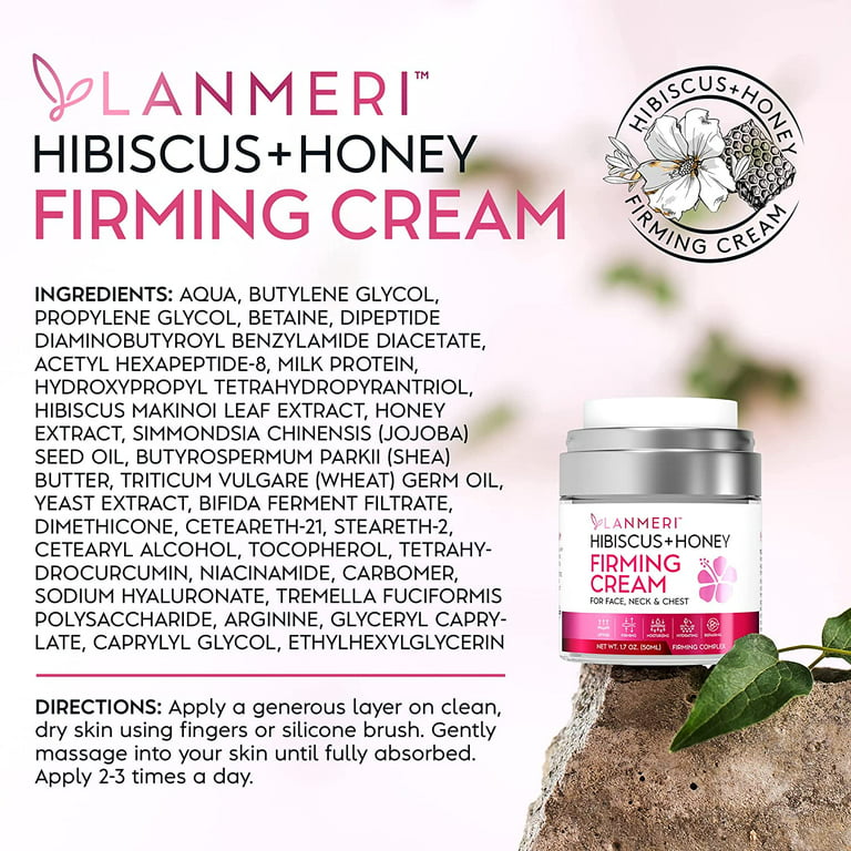 Hibiscus and Honey Firming Cream - Neck Firming Cream - Skin