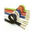 thumbnail image 2 of INSPIRE CHIC Round Metallic Shoelaces with Metal Tips for Athletic Shoes Boot Strings 2 Pairs Orange 180cm/70.87", 2 of 3